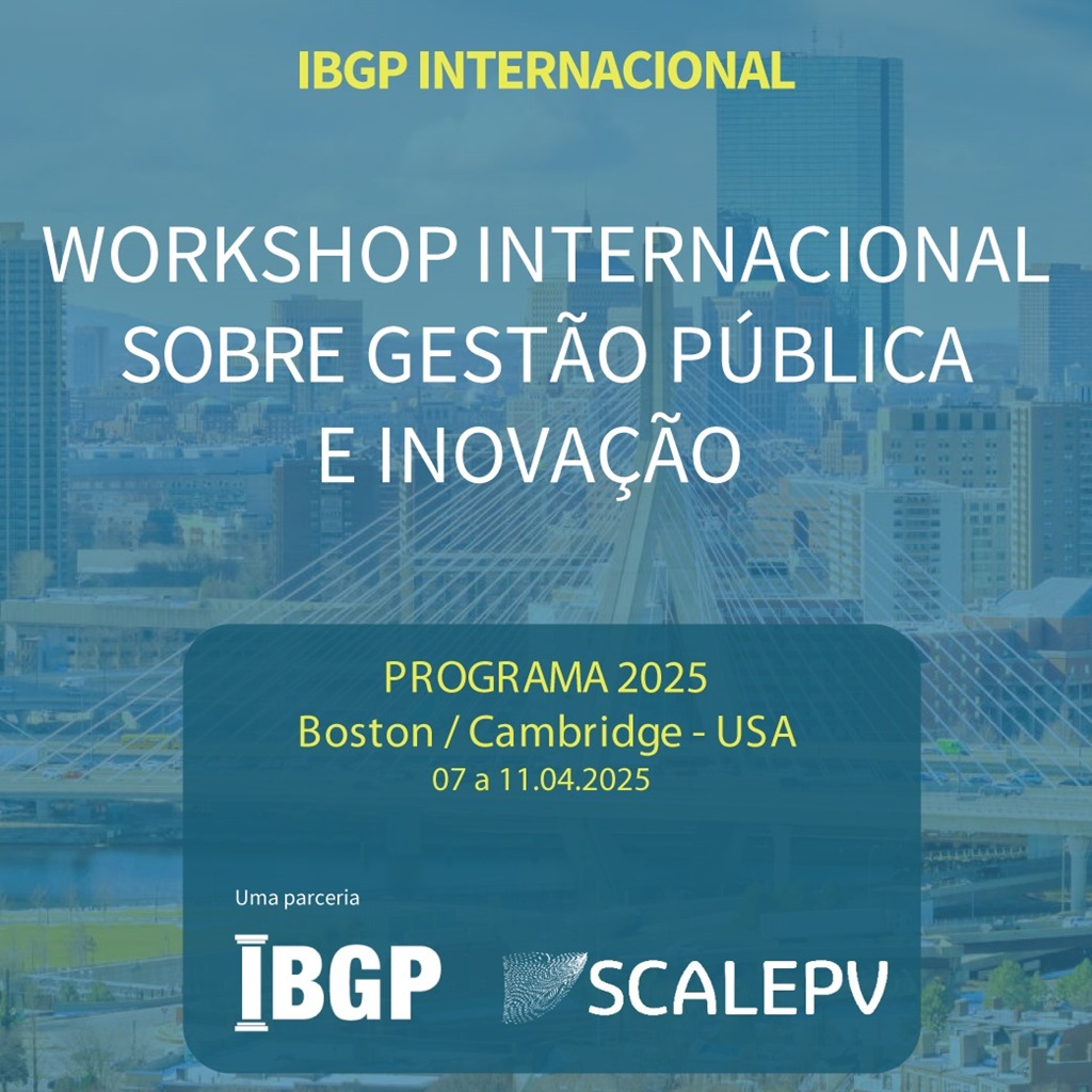 Curso: Workshop Internacional sobre Gestão Pública e Inovação - 2025 - Não perca!!!