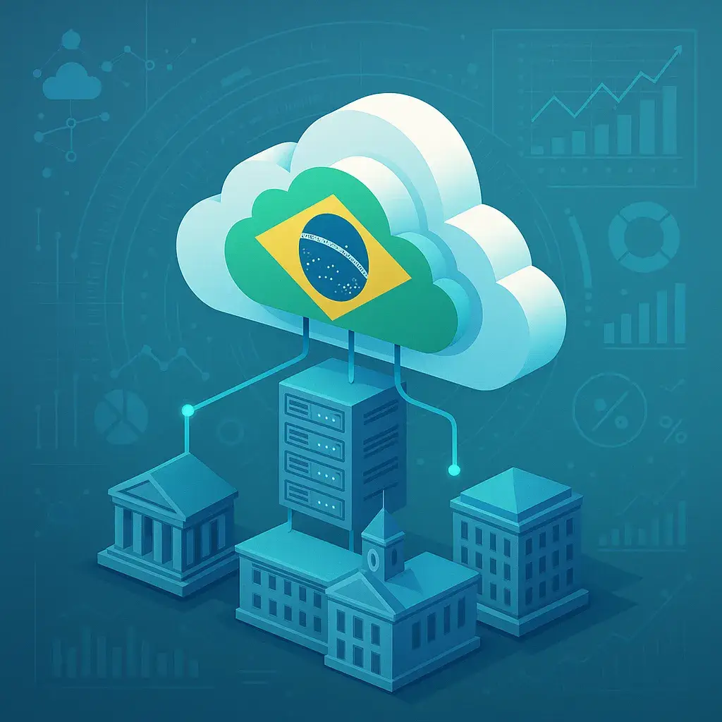 2D isometric digital cloud