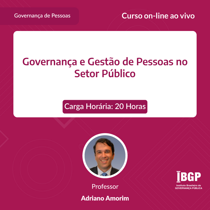 Curso: Governança e Gestão de Pessoas no Setor Público - Não perca!!!