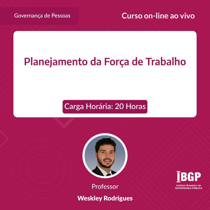 Curso: Planejamento da Força de Trabalho - Não perca!!!
